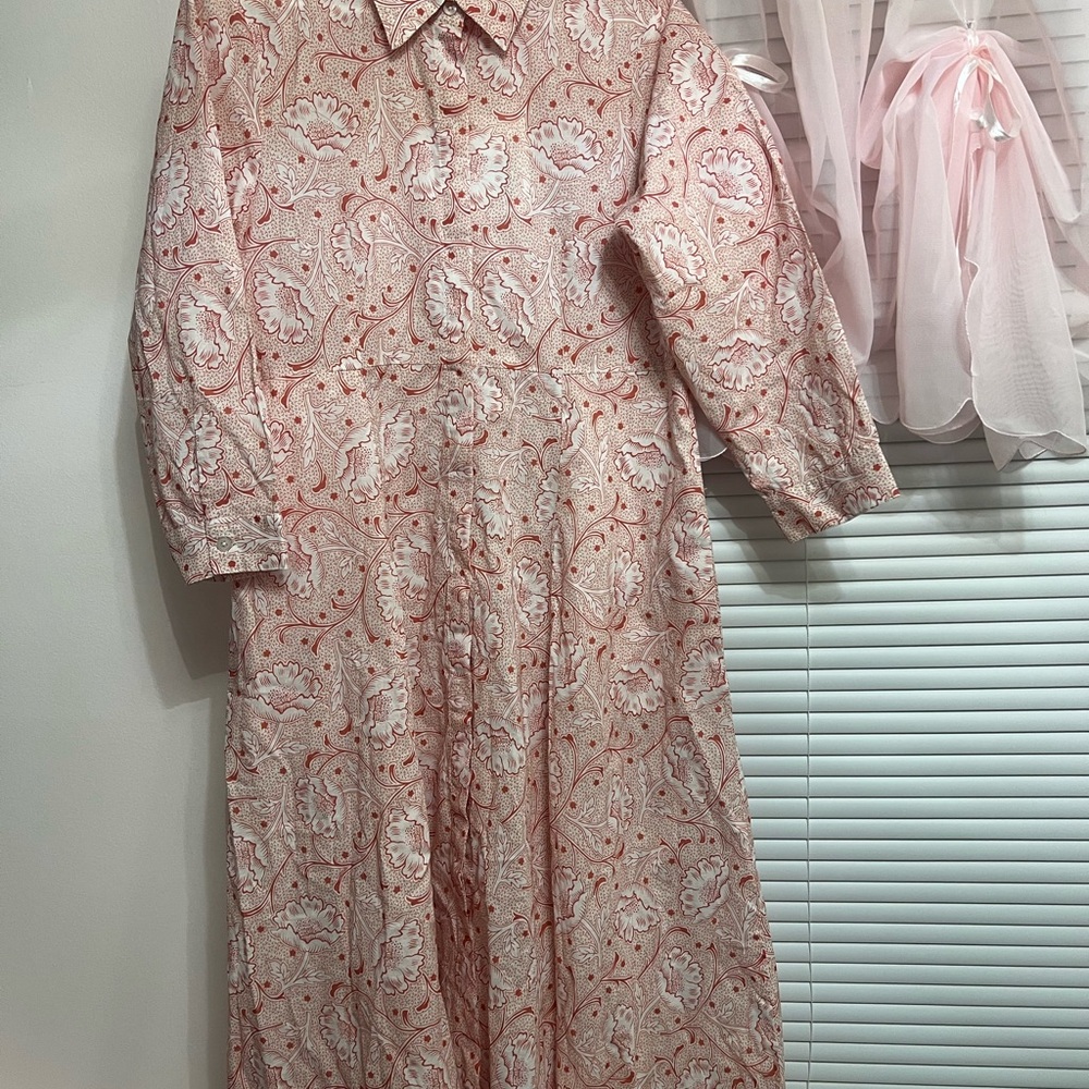 Elegant Long Sleeve Floral Dress